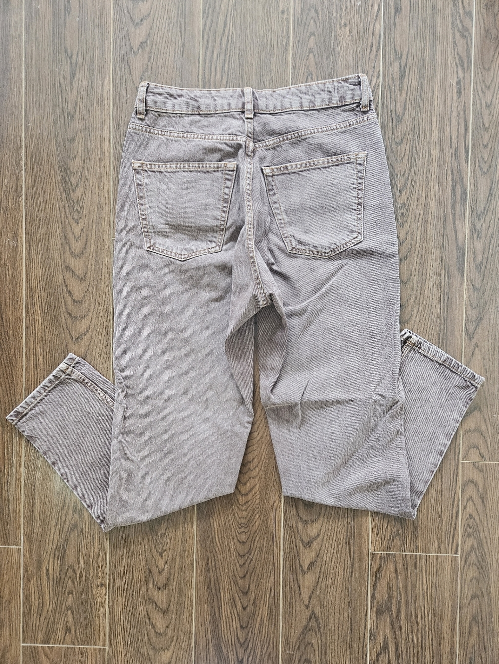 Topshop High-Rise Acid-Wash Red Tinted Mom Jeans Size 28 - Picture 6 of 11